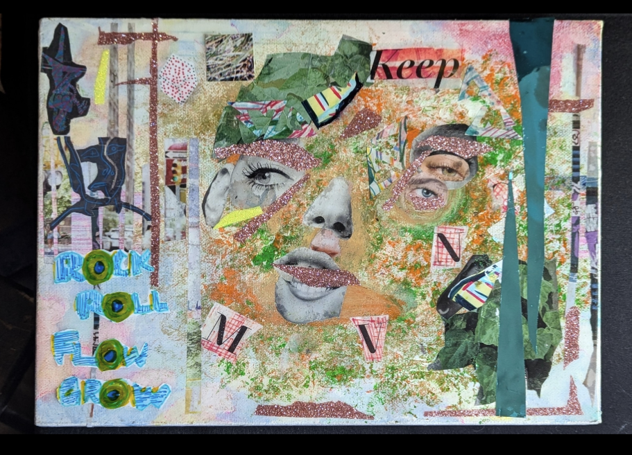 Collage
Glitter on it