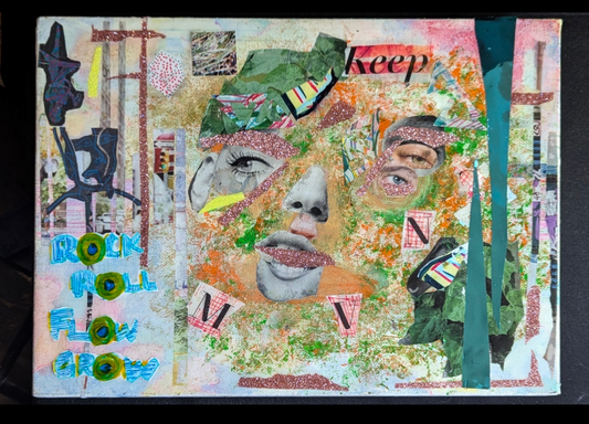 Collage
Glitter on it