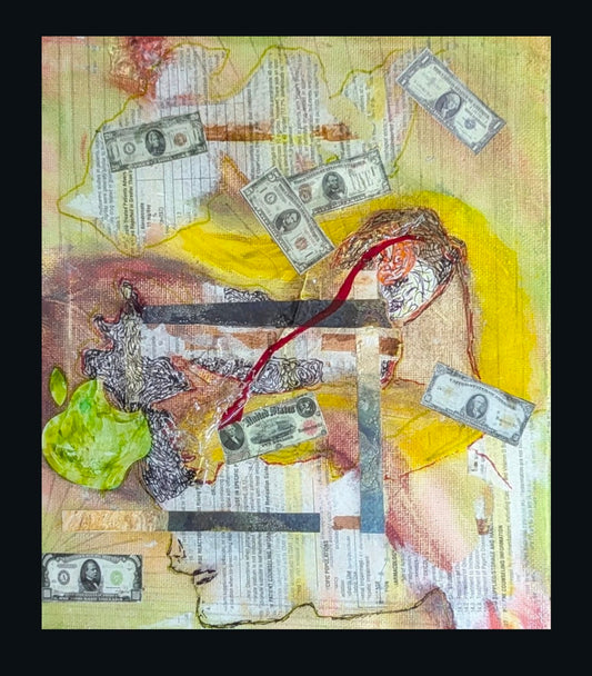 Original Mixed Media: Money: as a dream machine* (brainwashing included). Free verse.
